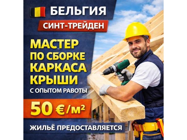 Мастер по сборке каркаса крыши Зелёна-Гура - e-Delo.pl - Работа в Польше