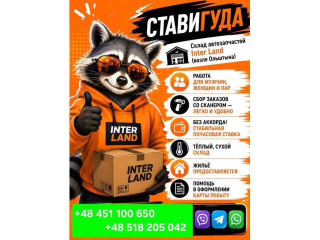 MAGAZYNIER Ольштын - e-Delo.pl - Работа в Польше